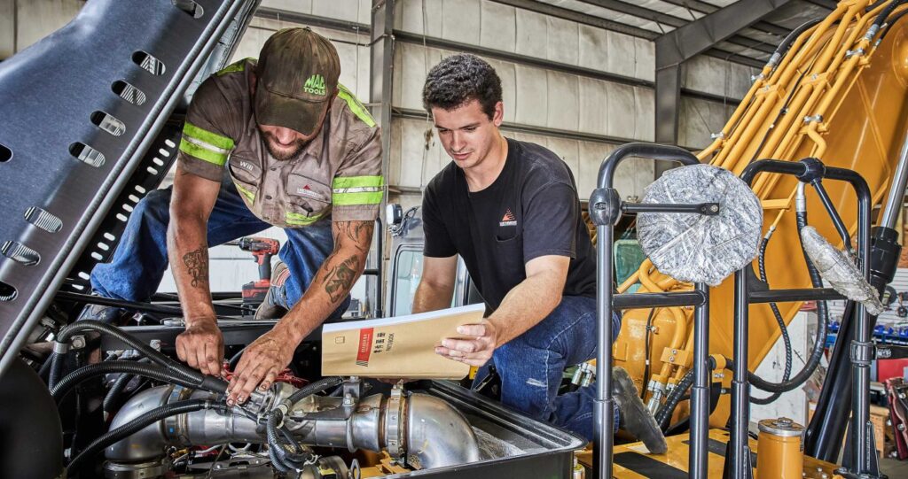 heavy machinery service support