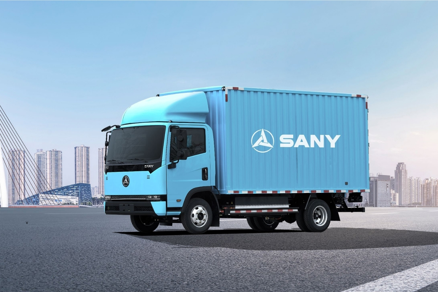 SANY EV Light Truck box body in urban delivery environment